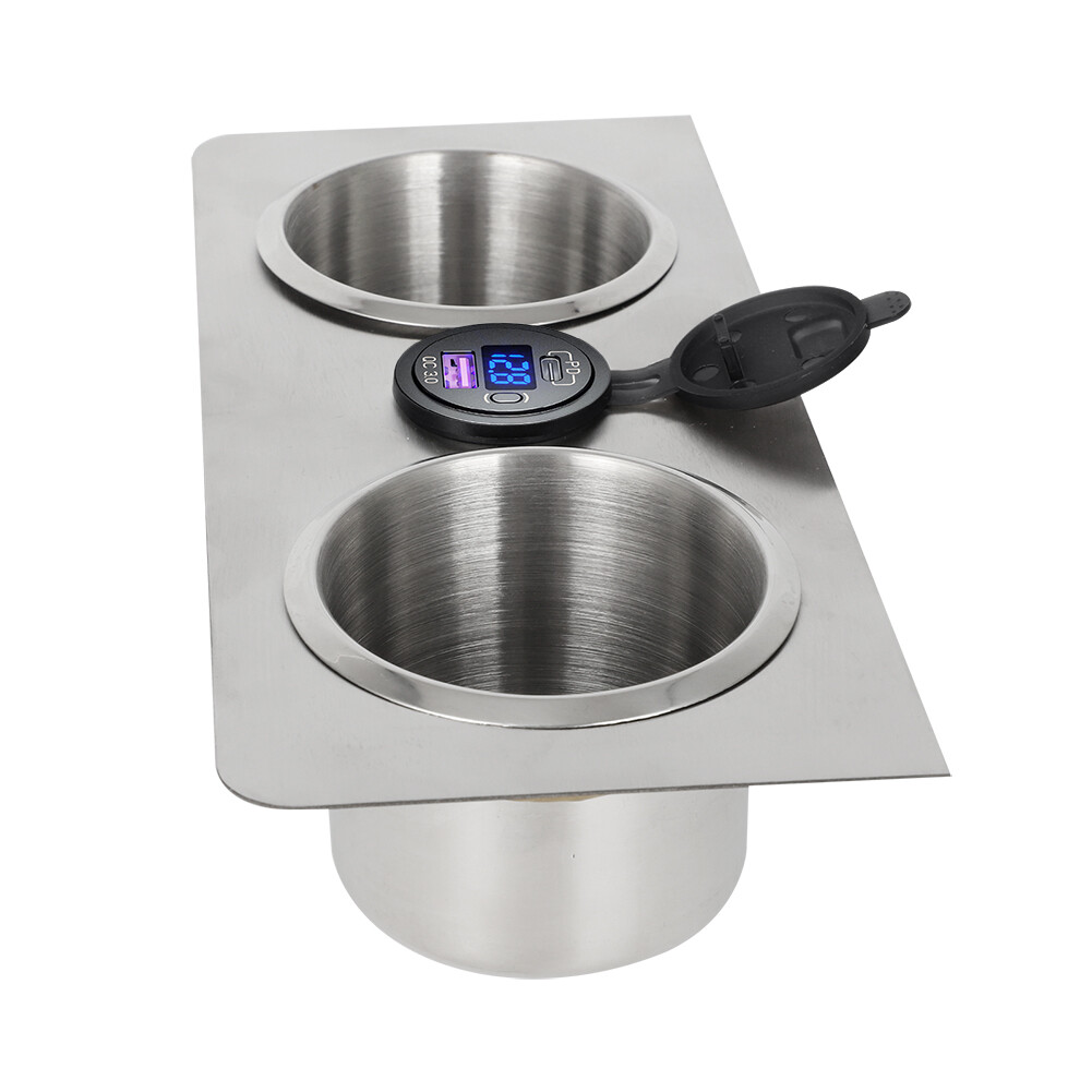 For 1967-1980 Chevy GMC Blazer C10 K5 Truck Center Console Cup Holder & USB Trim