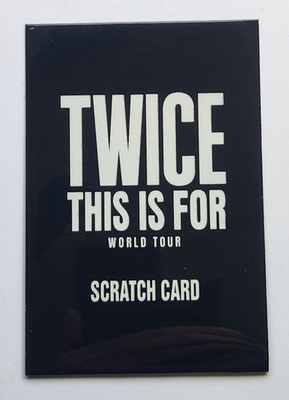 TWICE - This Is For - Pop Up Shop - Scratch Photo Trading Card