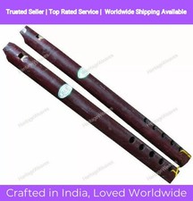Indian Wood Wind Musical Instrument Algoza Bamboo Flute Big Size Alghoze
