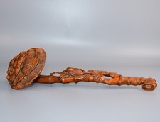 Exquisite Boxwood Ruyi Lingzhi Ornament