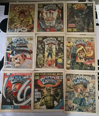 2000AD Prog #464 465 466 467 468 469 470 471 472 Comic Lot