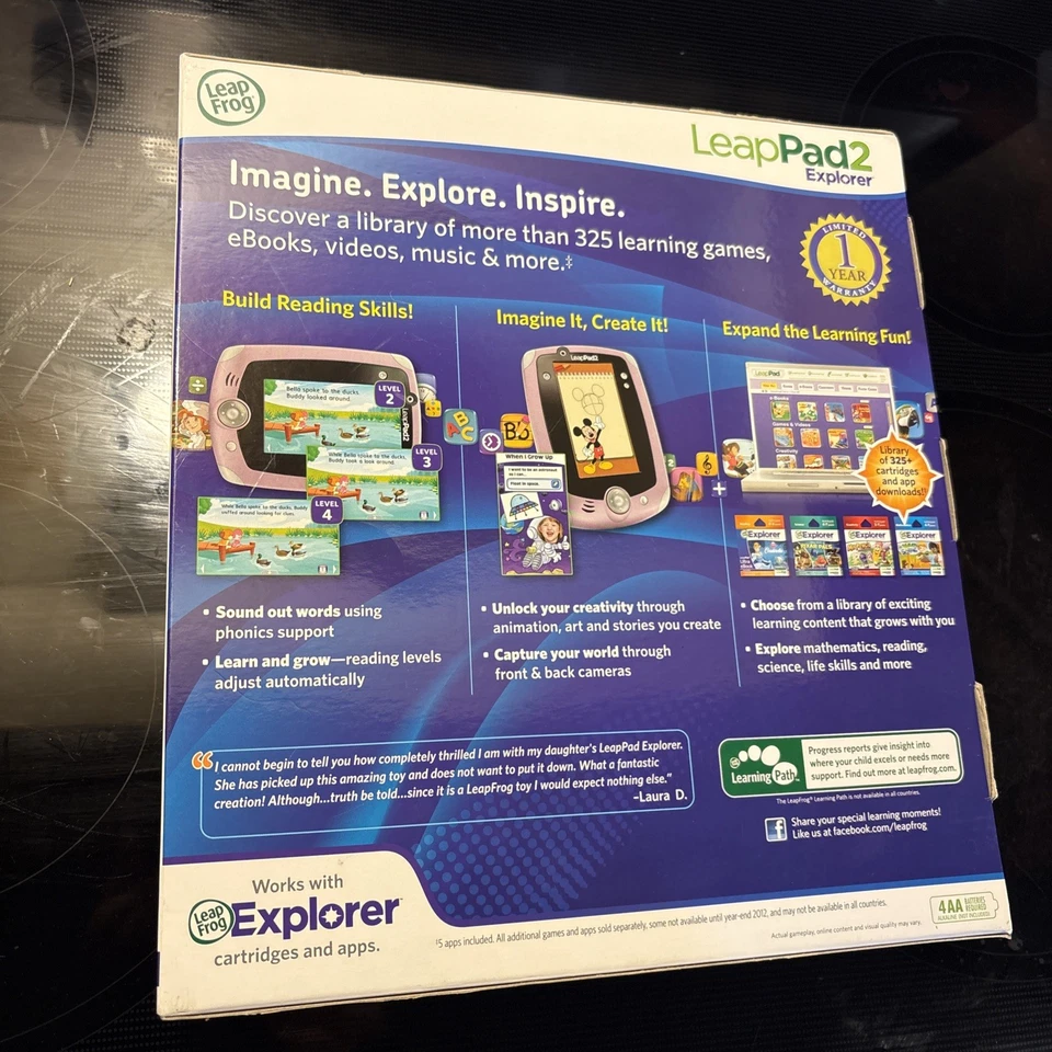 Leap Frog LeapPad2 Explorer Kids Education Learning Tablet | New/Factory Sealed. - Image 2 of 4