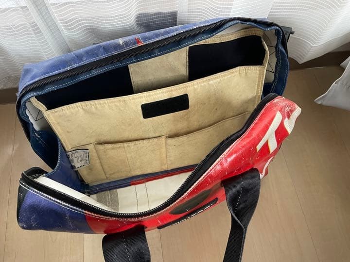 Rare FREITAG BEN Messenger Bag Blue Red Laptop Crossbody One Size image 3