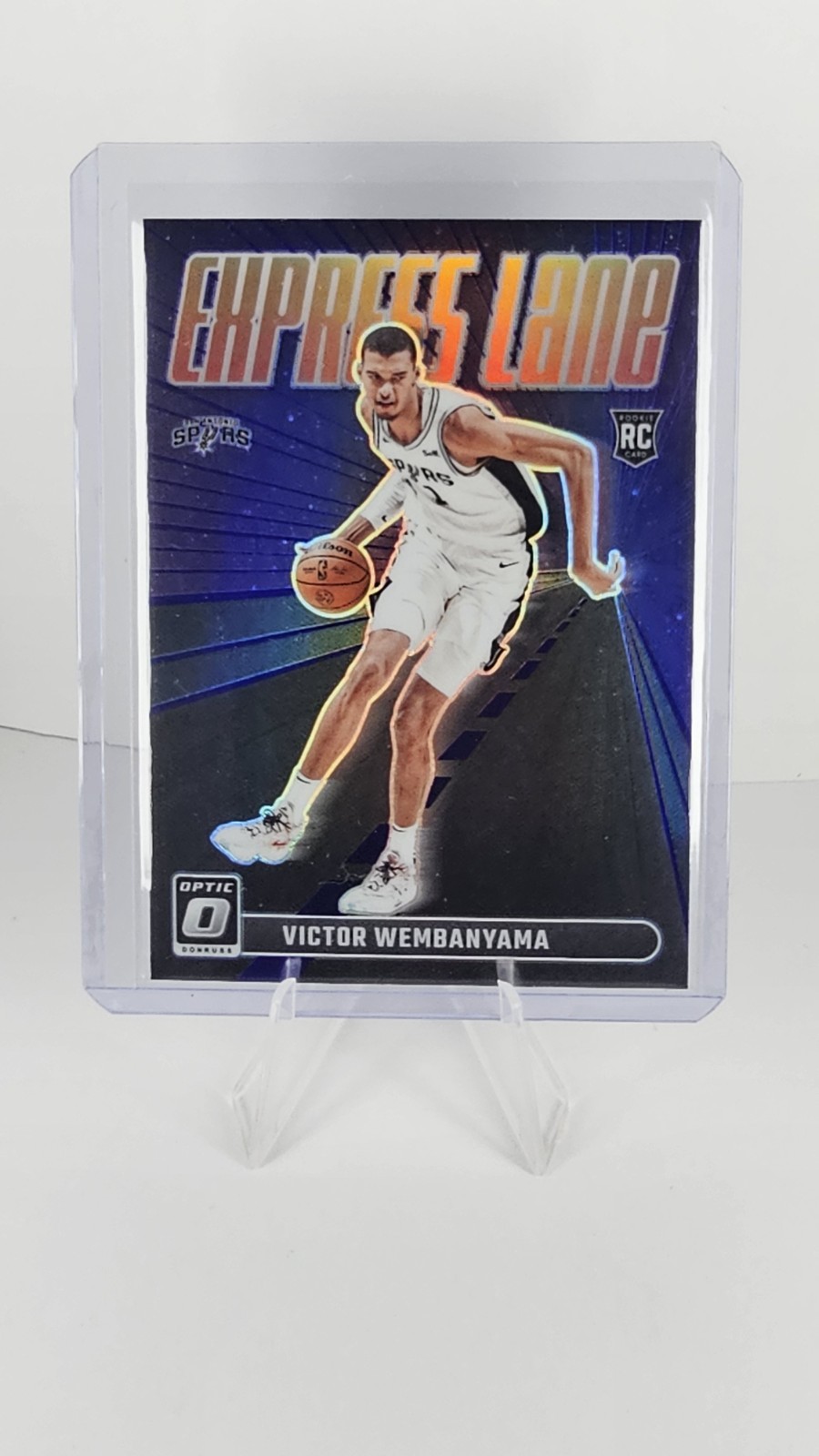 2023-24 Panini Donruss Optic - Express Lane Victor Wembanyama #8 Purple Prizm...
