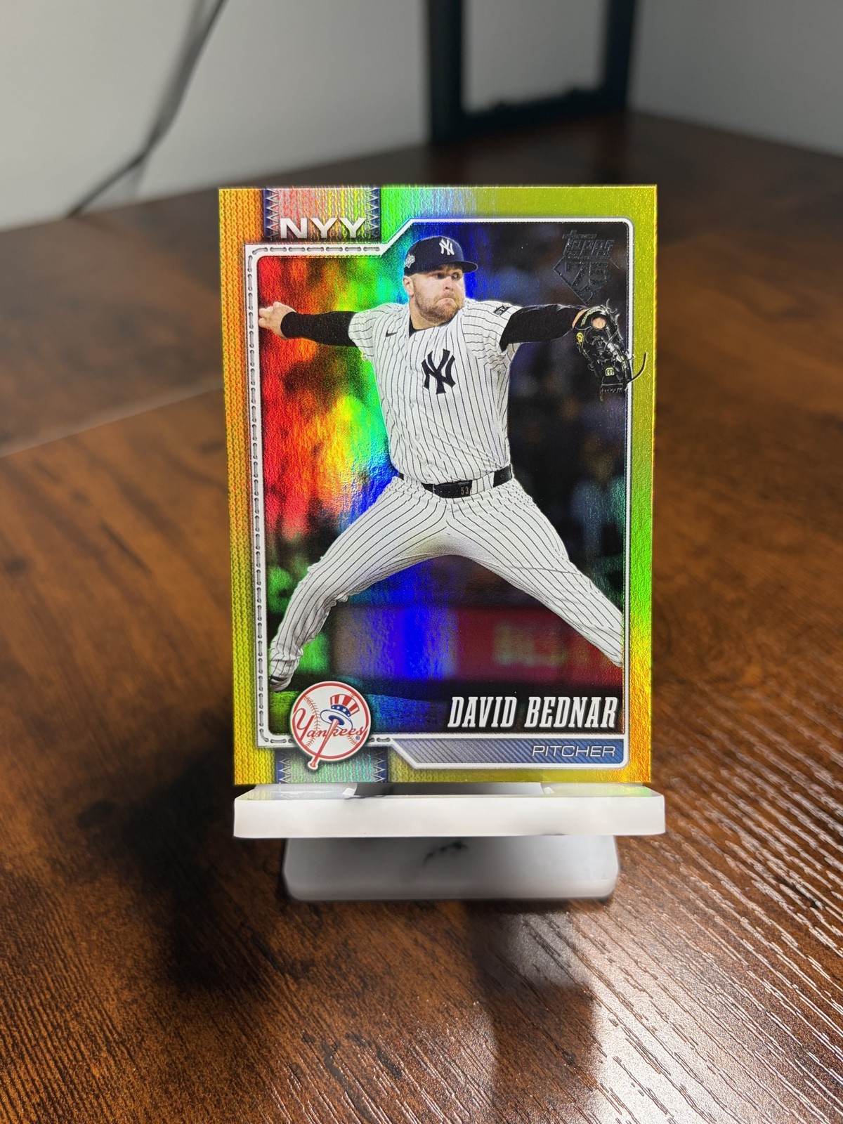 2026 Topps Series 1 - David Bednar #228 Yellow Rainbow Foil /399