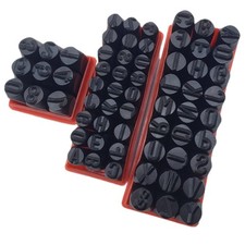 9/27 PCS Punch Press Tools Metal Stamps Set for DIY Carving Embossing on Leather