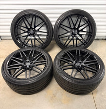 Genuine 23" BRABUS Monoblock F Wheels Tires Gloss Black Mercedes G63 G550