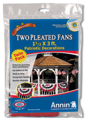 2-Pack Mini Patriotic Pleated U.S. Fan -483160