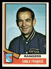 1974-75 Topps Hockey Card #9 Emile Francis