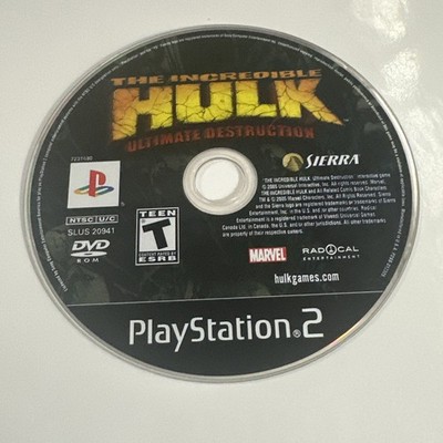 The Incredible HULK: Ultimate Destruction (PlayStation 2, PS2) Disc Only TESTED