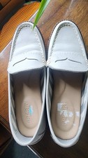 Sperry Top Sider Leather Light Gray Women's US 6