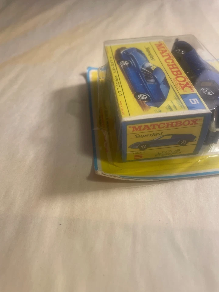 New on card Matchbox #5 Superfast Lotus Europa diecast car - Image 2 of 4
