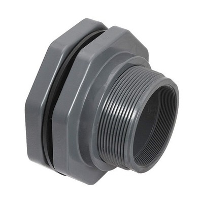 HAYWARD BFA1010CES Bulkhead Tank Fitting,EPDM,3 7/8''L,PVC 3CED5