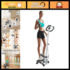 Adjustable Home Stepper with Resistance Bands, 300LBS Capacity, Cardio Fitness E