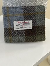 Glen Appin Harris Tweed Scottish Luxury Wool Bifold Wallet In Tartan New