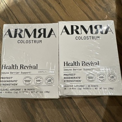 ARMRA Colostrum Superfood Supplement Two-Pack (60 servings) Unflavored Exp 12/26