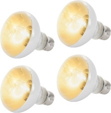  4-Pack 100W Reptile Heat Lamp Bulbs - UVA Daylight Basking Light Bulbs for R...