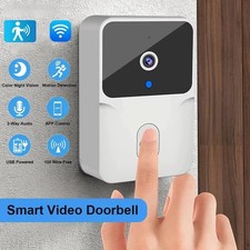 Smart Wireless WiFi Video Doorbell Security Camera Phone Door Bell Ring Intercom