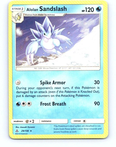 Alolan Sandslash 29/156 Rare Ultra Prism Pokemon Near Mint