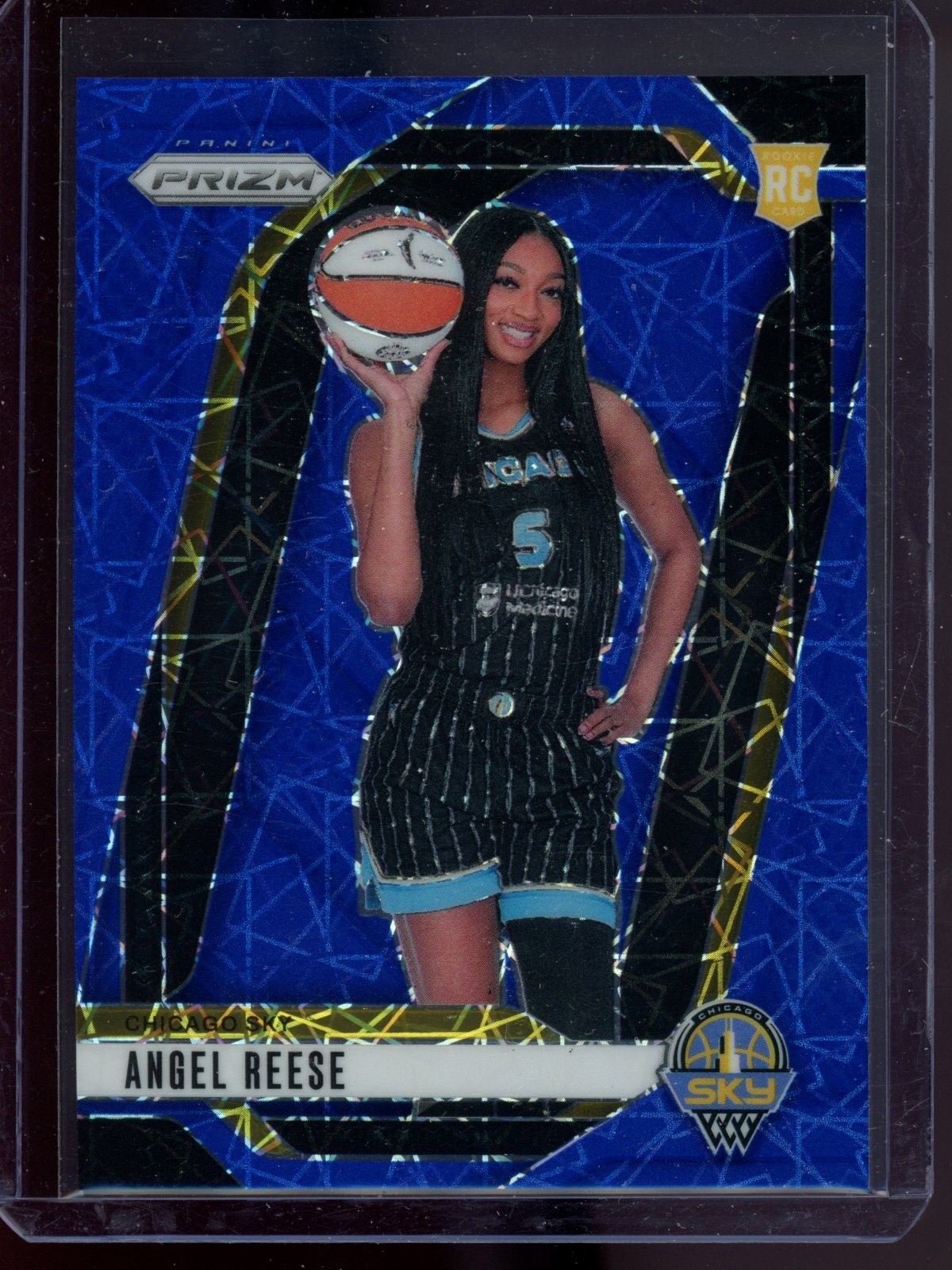 2024 Prizm WNBA Angel Reese #147 Photo Variation Blue Velocity NM (RC)