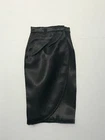 Vintage Barbie PAK BLACK SATIN WRAP SKIRT - EXC.    (1963)