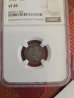 1902 Barber Dime Certified by NGC Ithe Coin Is Graded At VF-20.
