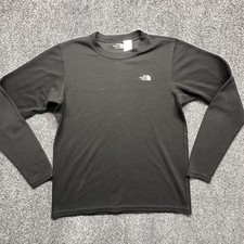 The North Face Base Layer Shirt Mens Large Black Long Sleeve Thermal Made In USA