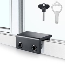 ZRFCXE Window Locks, 4 Pack for Horizontal  Vertical Sliding Windows Black