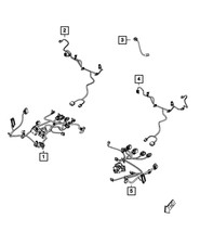 Genuine Mopar Power Seat Wiring 68193474AB