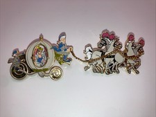 Disney Cinderella Coach & Horses Limited Edition 3,500 Coach Door Manon Pin READ
