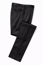 Mens Black Shiny Satin Tuxedo Trousers Formal Dinner Suit Black Tie Wedding Prom