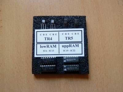 Repair Kit ZX Spectrum 48k, Transistor RAM Speicher 4116 4164, ZX, TR4, Tr5