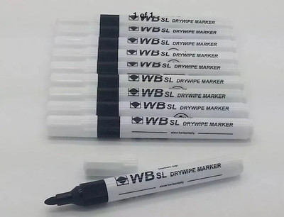 2x 10er Pack Wb Sl trocken abwischbare Marker schwarz Kugelspitze