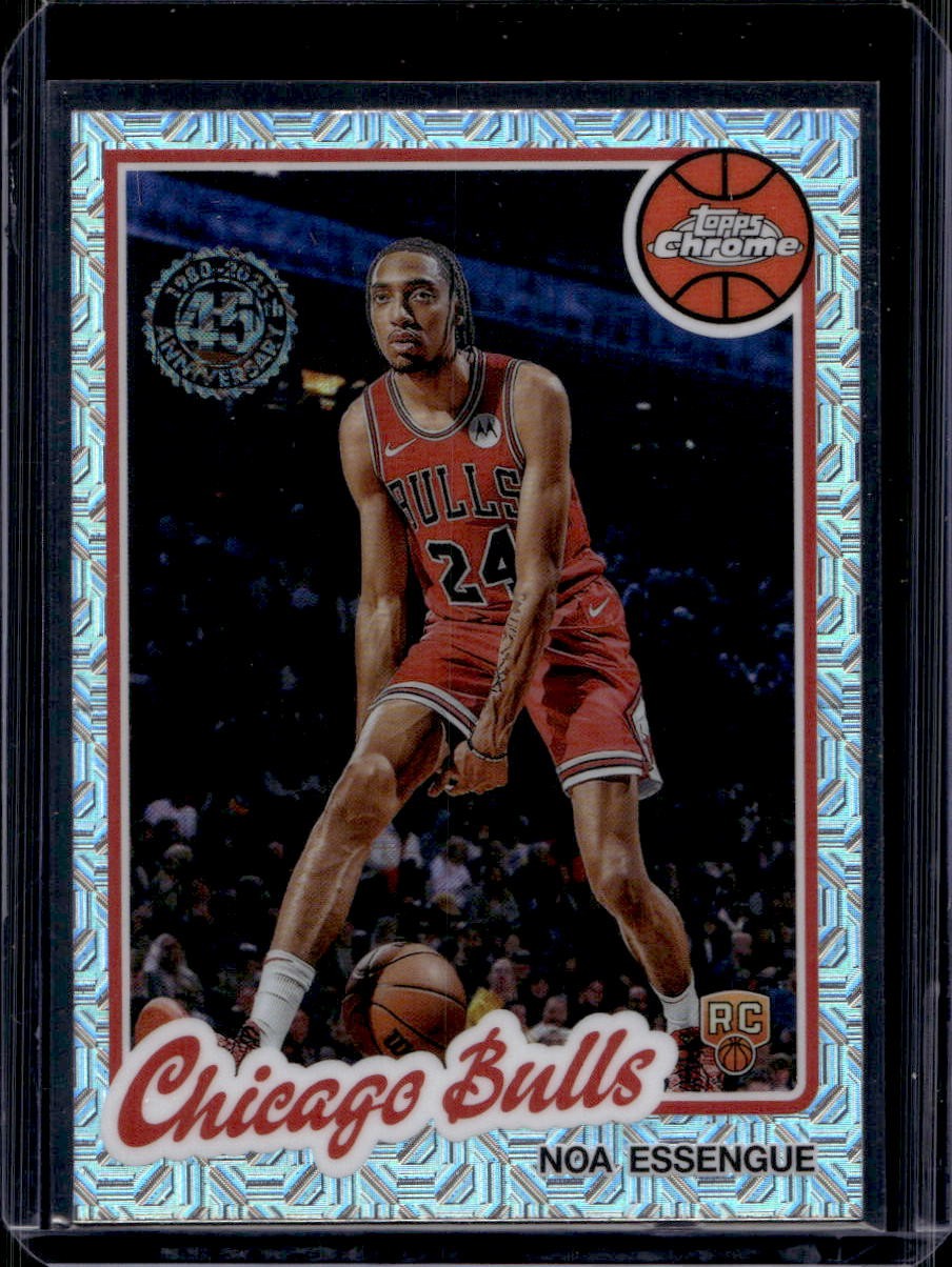 Noa Essengue 2025-26 Topps #TC-NE Chrome 1980 Mojo Refractor Rookie
