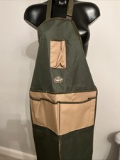 NNEDSZ Khaki Tasche Schwerlast Gartenarbeit Schürze mit verstellbaren Trägern und Multi-
