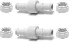 ATIE 280, 380, 180 Pool Cleaner Hose Swivel D20 and Nut D15 Combo White 