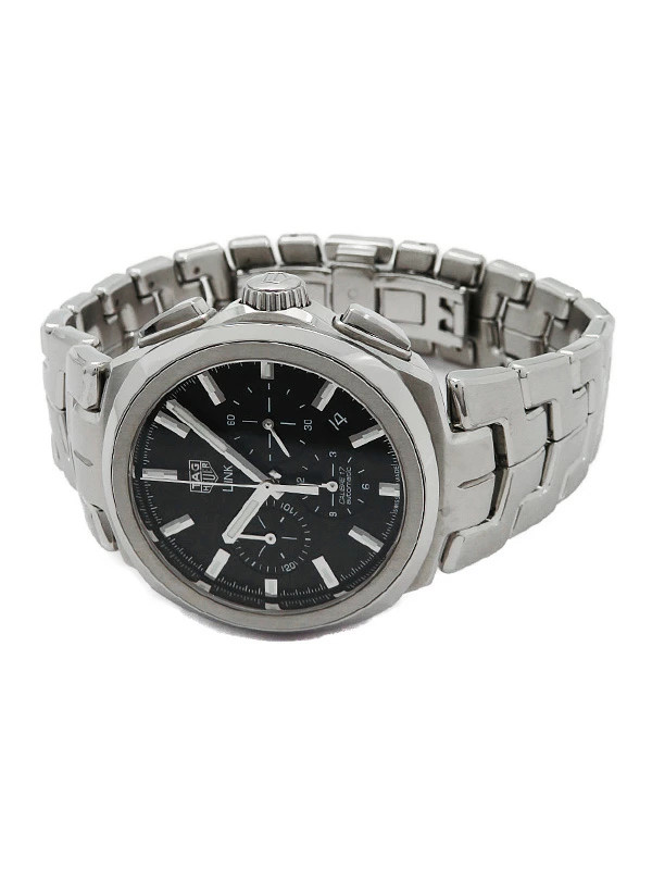 TAG Heuer Link Chronograph Automatic Watch CBC2110.BA0603 41mm Black Dial image 2
