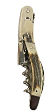 Laguiole Tradition Deer Antler Handle Double Lever Corkscrew