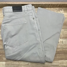Ermenegildo Zegna 5 Pocket Flat Front Casual Chino Pants Mens 34x31 Gray