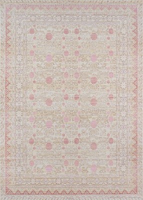 Momeni Rugs Isabella Traditional Oriental Flat 4' x 6' (Rectangular), Pink