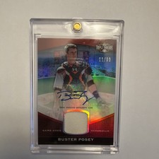 2011 TRIPLE THREADS BUSTER POSEY Red Mem / Autograph SSP/99 SF GIANTS  🔥💰📈