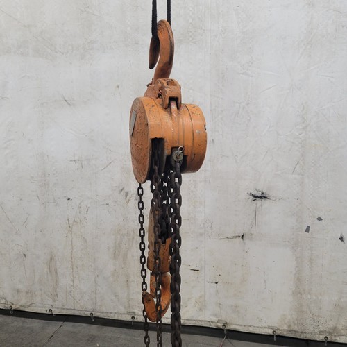 YALE 8 TON MANUAL CHAIN HOIST MIL-H-904E TYPE C PART NO 515544 30' LIFT 18' PULL - Picture 7 of 13