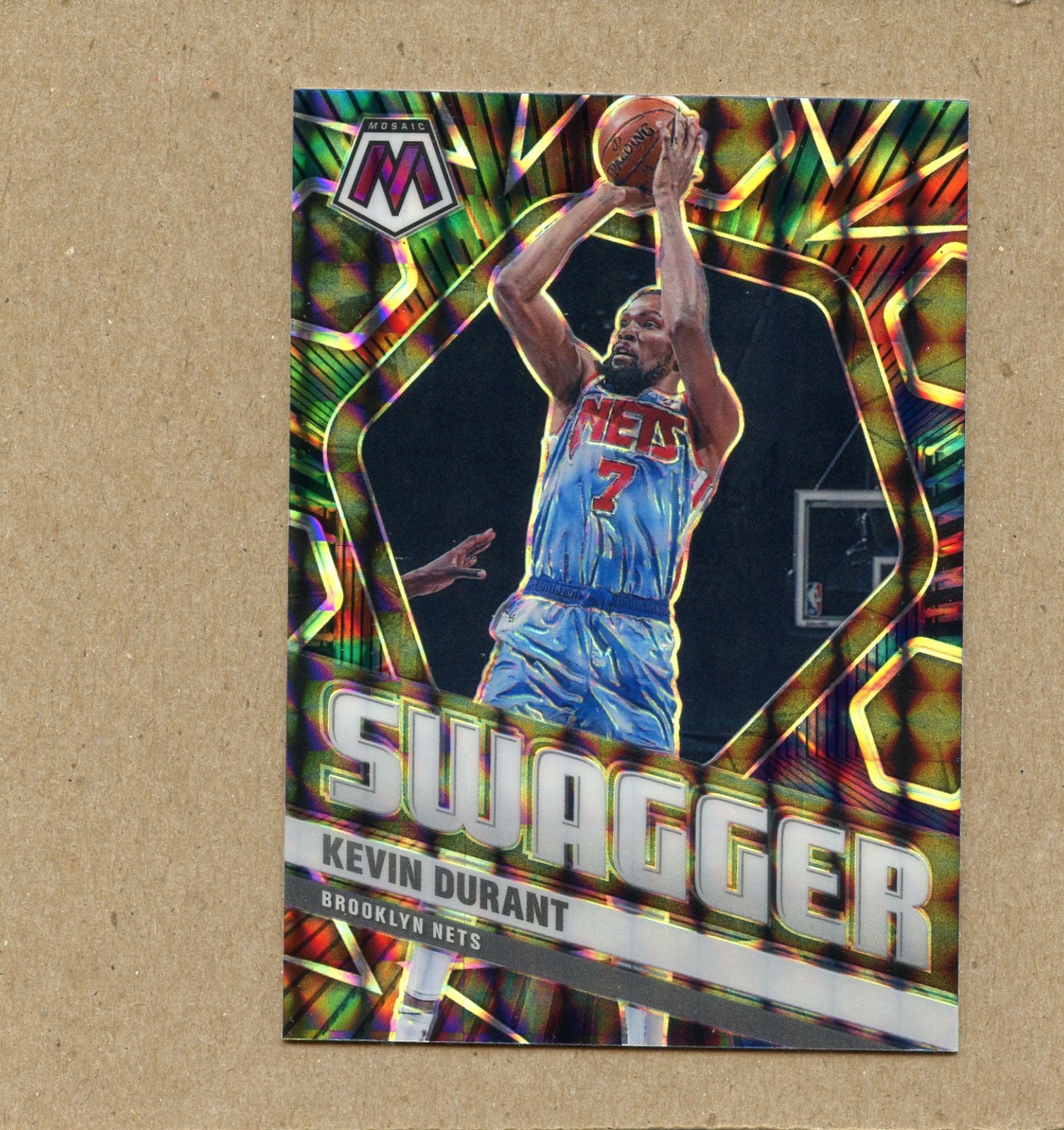 2020-21 Panini Mosaic Swagger Kevin Durant #4 Silver Holo Prizm.....NM+