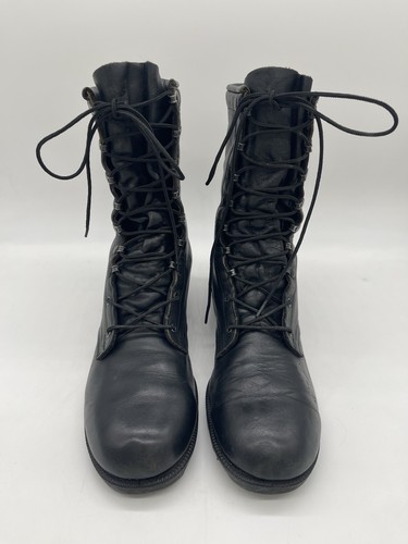 Vintage Altama Militär Kampfstiefel 9" schwarz Vollleder Herren Größe 11,5R - Bild 3 von 18