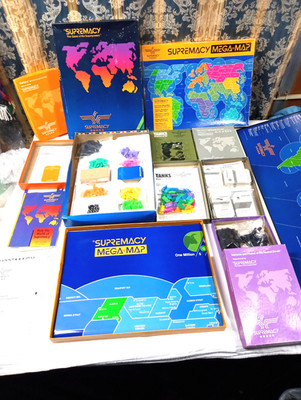 Supremacy W/Mega Map 3 Extensions & Fortuna Box W/Rules See Lot Details