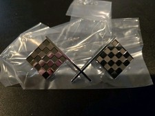 1955 Ford Thunderbird Fender Cross Flag Emblem Great Fit