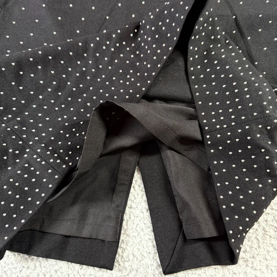 Falda lápiz forrada deslumbrante con pedrería negra mercado negro de la Casa Blanca talla 10 Foto 3 de 4