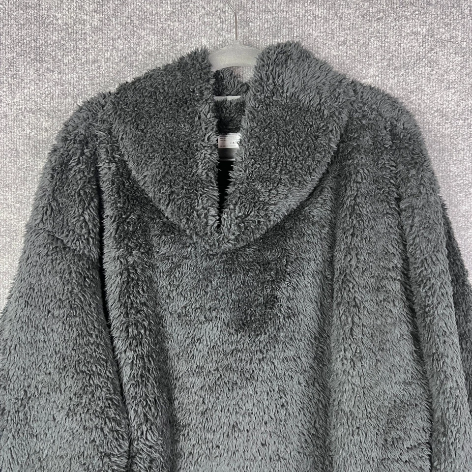 NOVO $148 Pulôver de Lã Lululemon Restauração Quente Sherpa Ajuste Relaxado G/XL Preto - Imagem 3 de 4