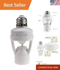 2.56" Smart PIR Motion Sensor E26 Light Socket - Perfect for Storage Areas
