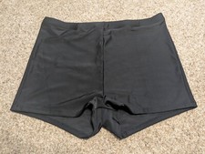 New Ladies Black Swim Shorts size XL 2" Inseam